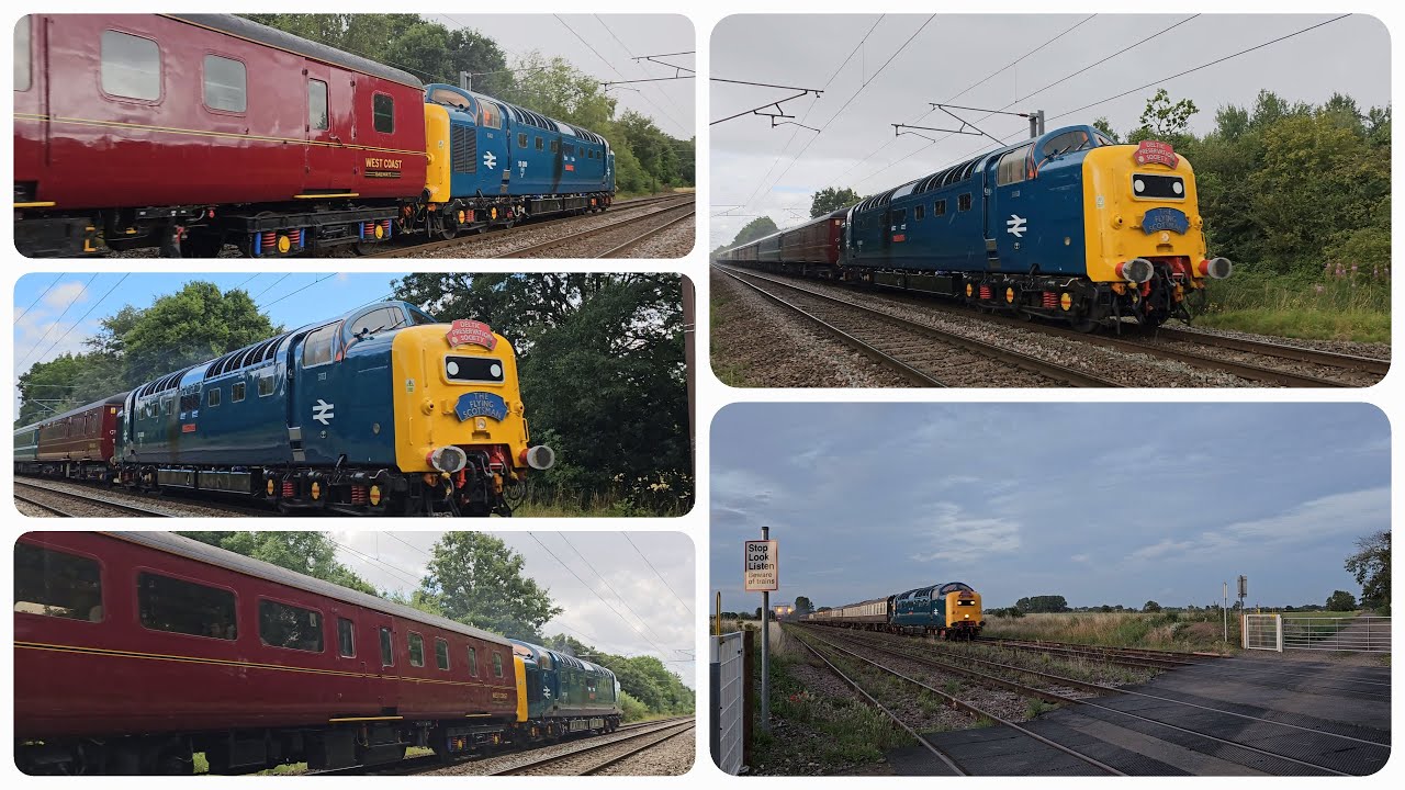 55009 ALYCIDON at Arksey Crossing and Hatfield Lane Crossing 29/7/23 YouTube