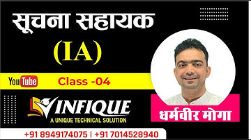 सूचना सहायक लाइव क्लास @ऑफलाइन बैच || IA HTML 04 LIVE CLASS FROM OFFLINE BATCH@INFIQUE CLASSES