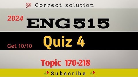 ENG515 imp finalterm mcqs  | recent quiz 4 | correct solution|imp.repeated McQ| finalterm obj.prep.