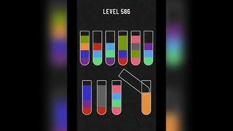 Water sort puzzle level 586