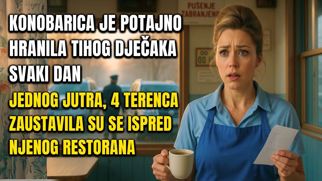 Konobarica je potajno hranila tihog dječaka svaki dan — Jednog jutra, četiri SUV-a su se zaustavila