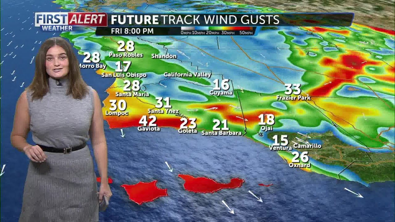 Strong winds Friday, cool & cloudy weekend - YouTube