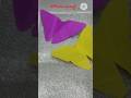 Oragami butterfly🦋 Make butterflies  using oragami paper #artandcraft #kidscraft#DIYOrigamiButterfly