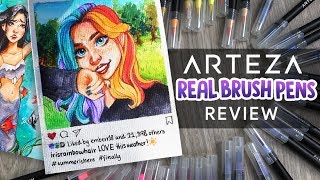 Worth the Hype? | ARTEZA Watercolour Real Brush Pens Review! (& Other Products)