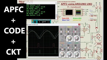 APFC Automatic Power Factor Correction by Arduino in Proteus