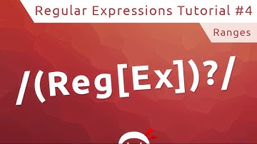 Regular Expressions (RegEx) Tutorial #4 - Ranges