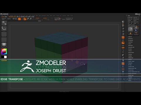 3d animation internships ZBrush ZModeler Edge Actions - Edge Transpose