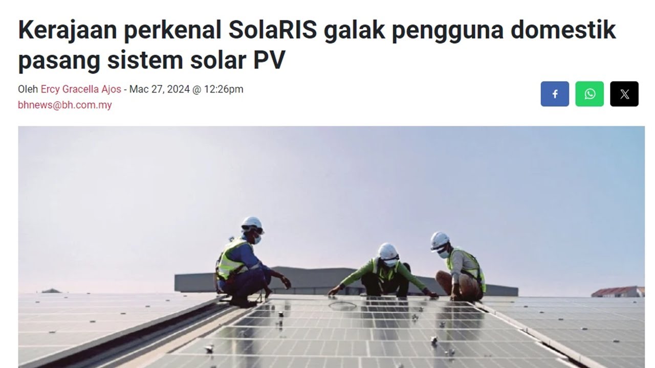 Solar Rakyat SOLARIS Rebat pemasangan sistem tenaga solar NEM RAKYAT. Berbaloi ke ...