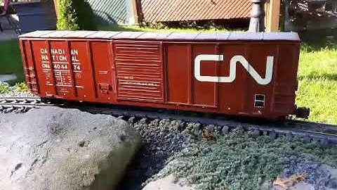 Scratch built cn freightcar g scale