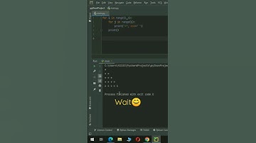 Printing Pattern Using Nested For Loop In Python | #shorts #shortvideo #short #python