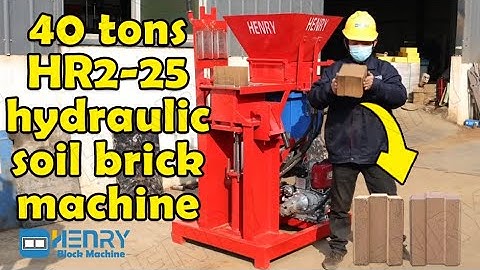 Machine voor het maken van geperste aardeblokken HR2-25 semi-automatische hydraulische grondsteen...