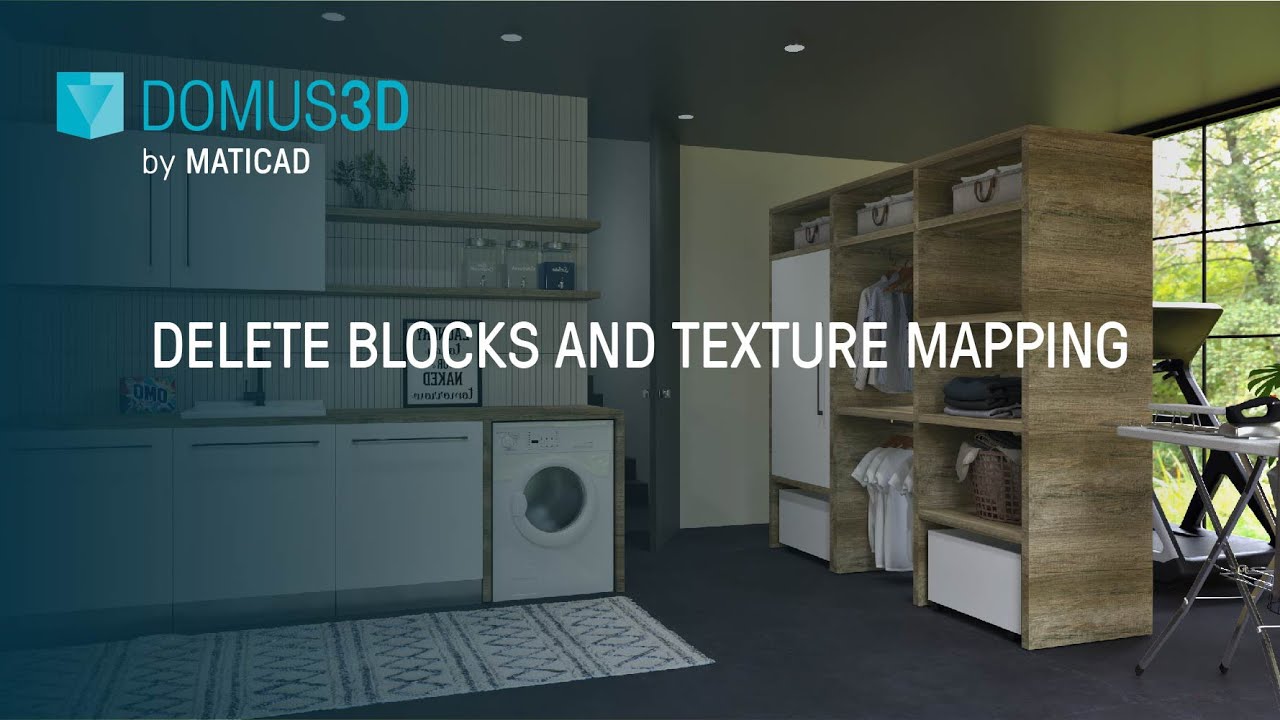 Helte Block DomuS3D 2023 New Features - Delete Blocks and Texture Mapping - YouTube