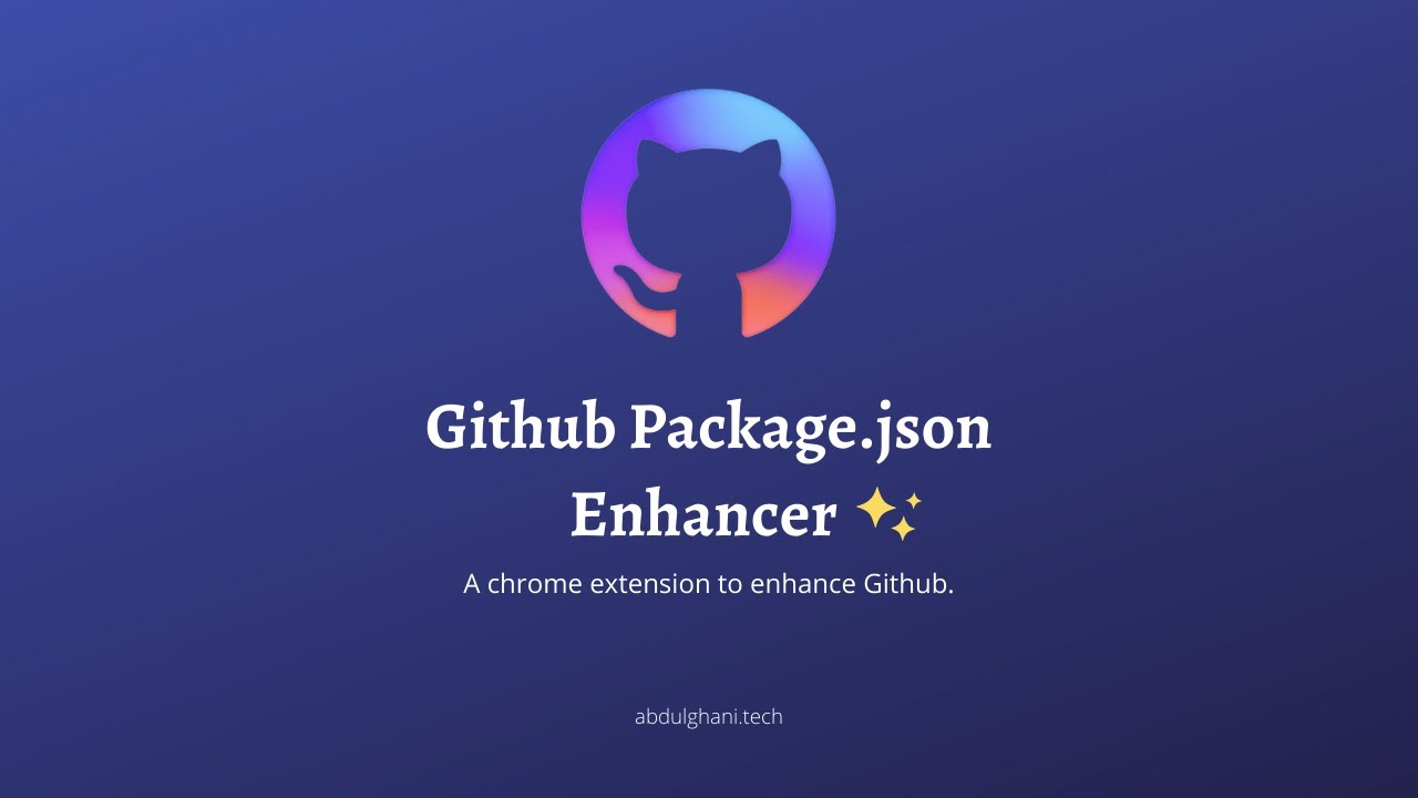 Github Package.json Enhancer - YouTube