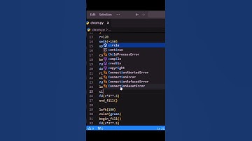 How do I make a Chrome logo in Python ?  #python #shorts