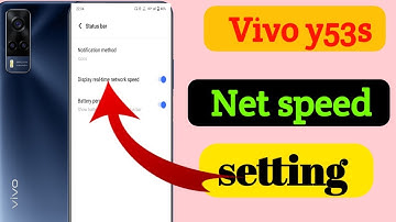 Vivo y53s net speed show /Vivo y53s me net speed kaise dekhe / network speed settings