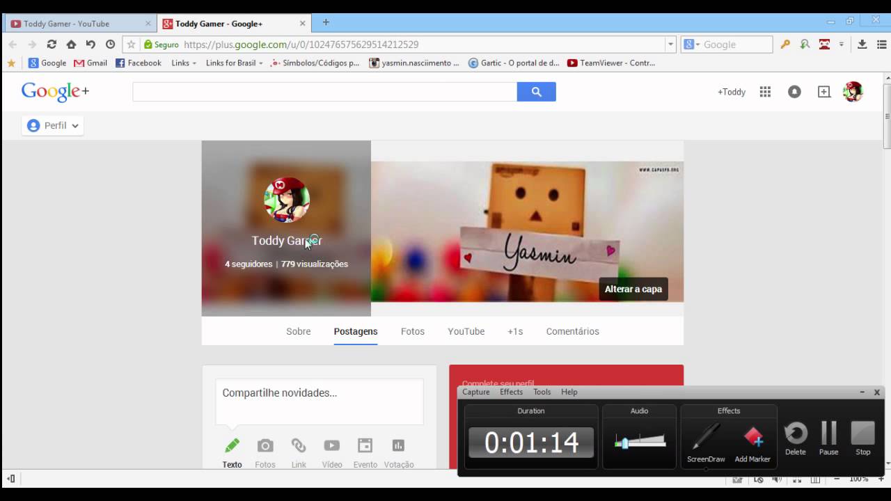 Como mudar o nome do seu canal no youtube - YouTube