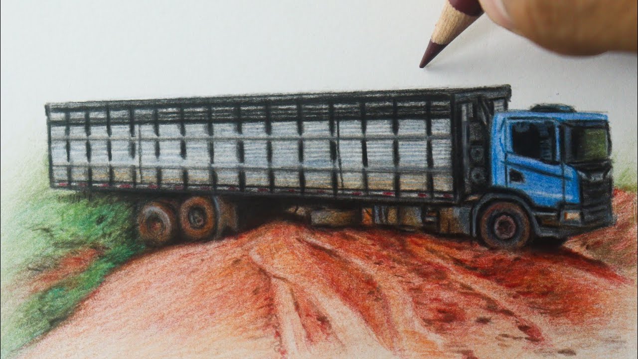 Como desenhar um CAMINHÃO Scania Boiadeiro PASSO A PASSO narrado - YouTube