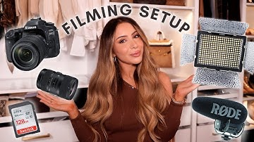 MY FILMING SET UP!!! SIMPLE + FROM AMAZON!!