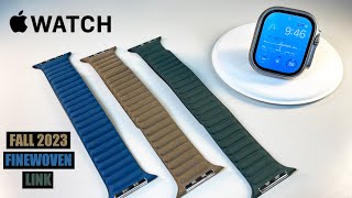 NEW Fall 2023 FineWoven Link Bands for AW Series 9 | AW Ultra 2 (ALL COLORS) Review & [Hands-On] by TheJuan&Only 10,905 views 6 months ago 8 minutes, 46 seconds