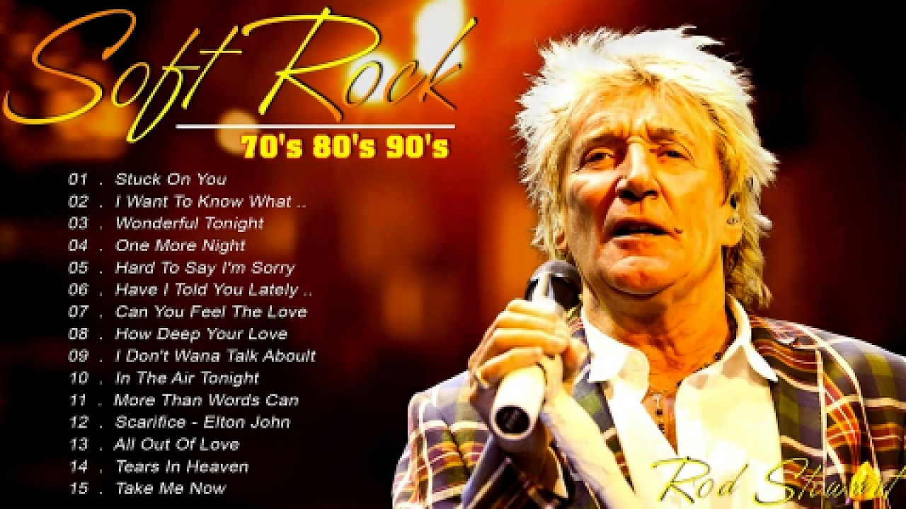 Rod Stewart, Elton John, Phil Collins, Lobo, Bee Gees, Chicago - Soft Rock Love Songs 70s 80s 90s