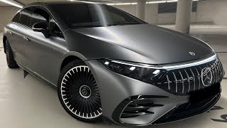 2023 NEW Mercedes EQS53 AMG +SOUND?! Interior Exterior Walkaround! Full Electric AMG Hyperscreen