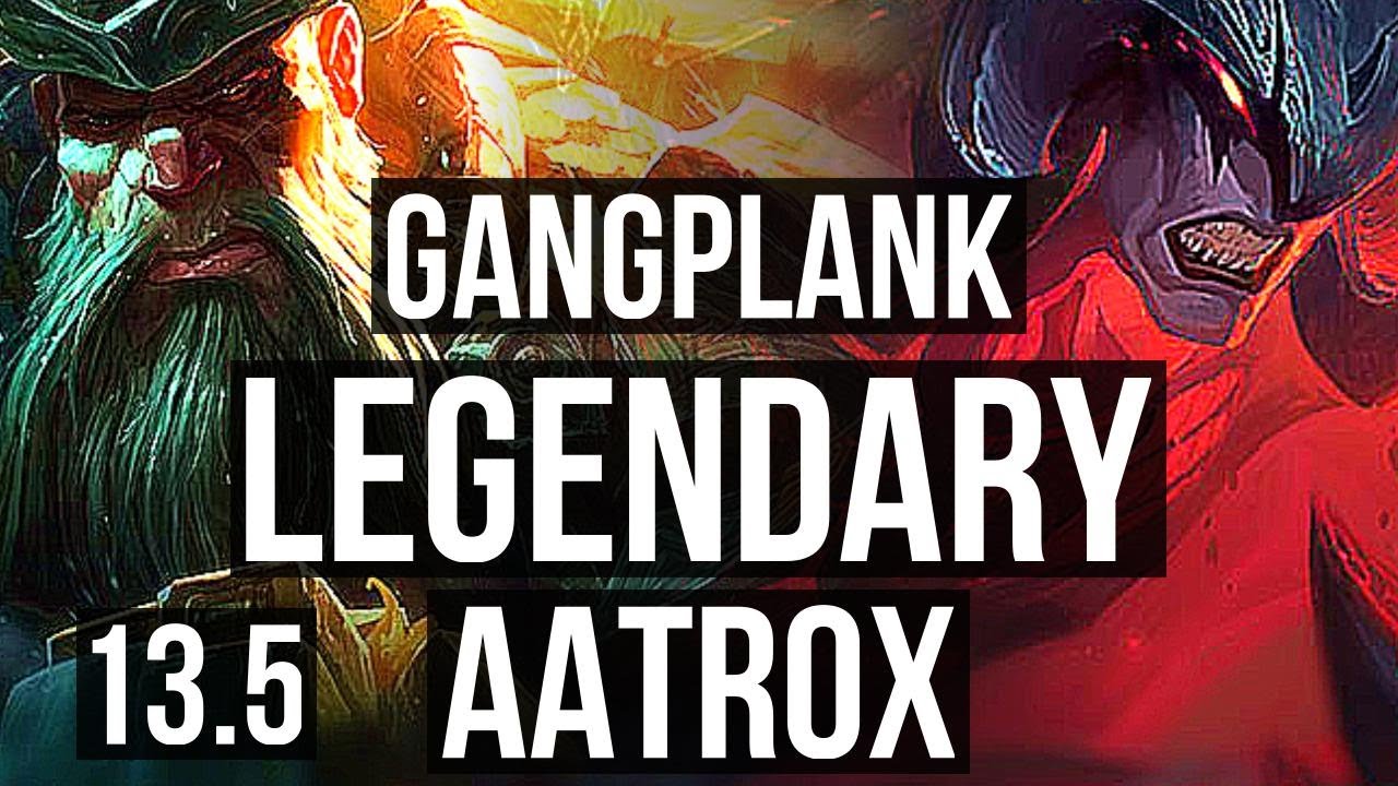 GP vs AATROX (TOP) | 69% winrate, 8 solo kills, Legendary, 20/4/8 | KR Master | 13.5