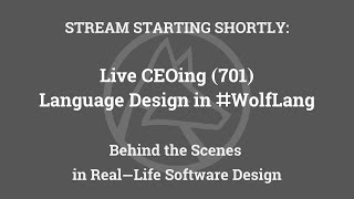 Live CEOing Ep 701: Language Design Review of System Modeling &amp; Control
