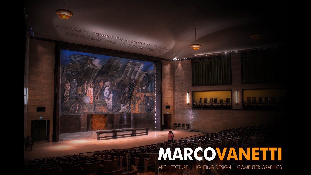Aula Magna De La Sapienza E L affresco Del Sironi Lighting Design 