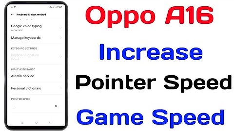 Oppo A16 Increase Pointer Speed Setting || How To Increase Pointer Speed On Oppo A16