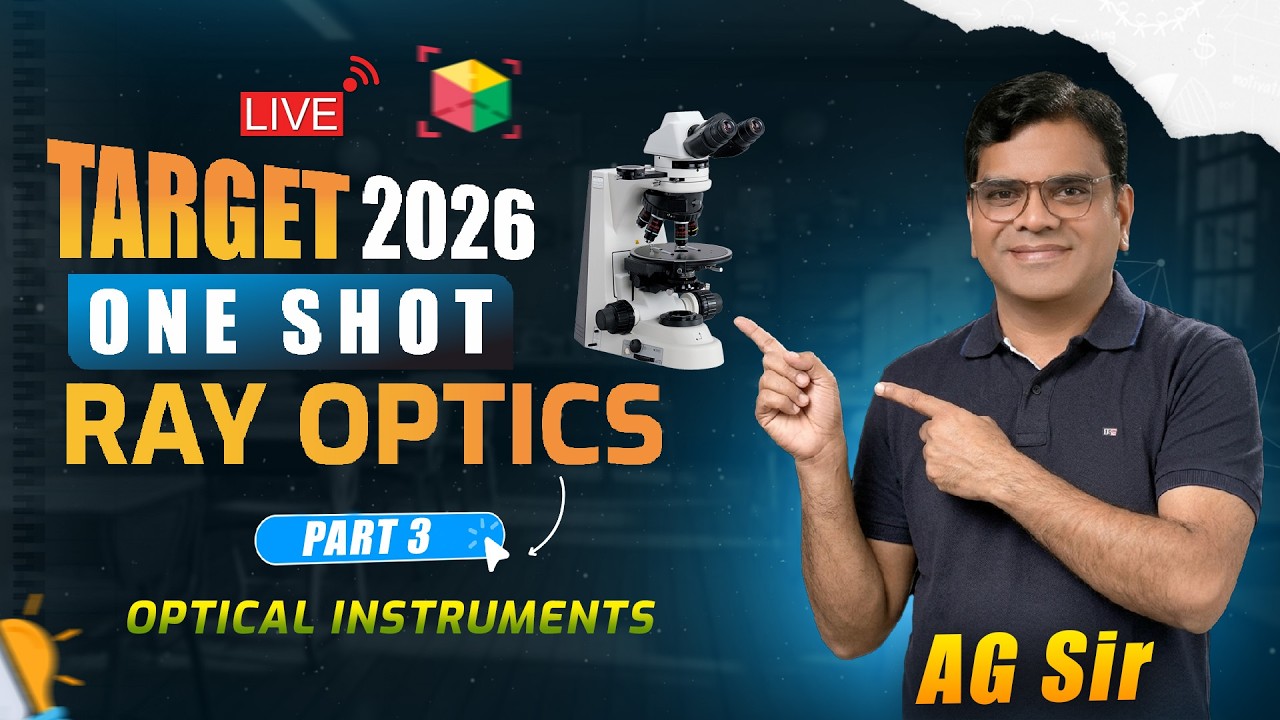 Ray Optics One Shot Start | Part 3 | Optical Instruments Explained | NEET 2026 Physics | AG Sir