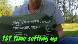 Rivercountry/ 1 person/ Trekking pole tent/$50 dollars