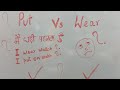 put लगाउ VS wear लगाउ || what is the difference between put लगाउ VS wear लगाउ