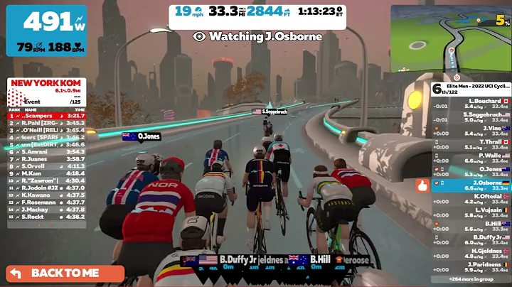 Zwift - eSports World Champs 2022 Final Climb - (O...