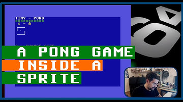 I Built a whole Pong Game inside a Sprite on Commodore 64 | Tiny Pong