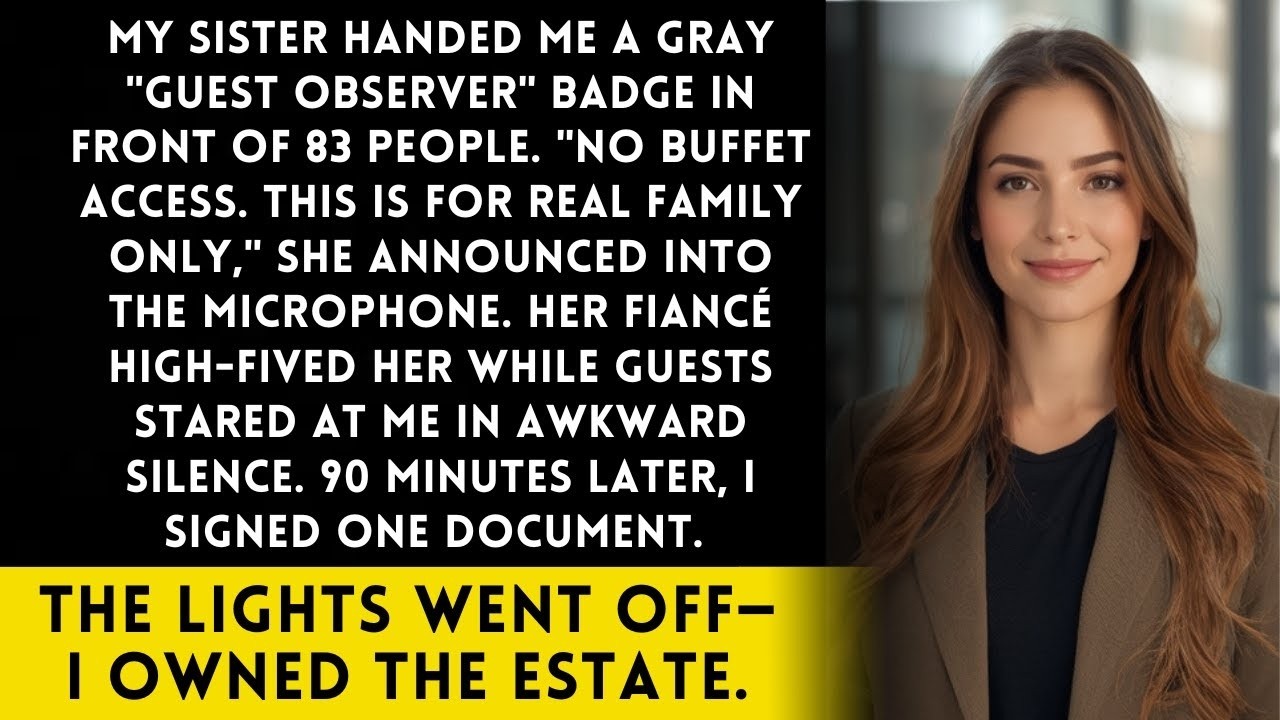 My Sister Gave Me a  Guest Observer  Badge at Her Engagement   Until I Walked To The Office