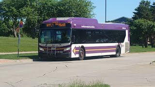 Ride On DART Des Moines 2014 New Flyer XD40 1415 On Rt 94 to 3rd Ave