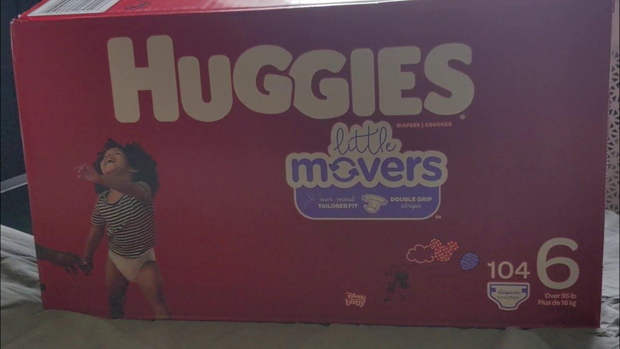 Opening A Pack of Huggies Little Movers Size 6 Diapers (New Lion King  Designs) 