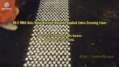 98:2 MMA Dots Road Marking Machine Applied Zebra Crossing Lines-Rays Traffic