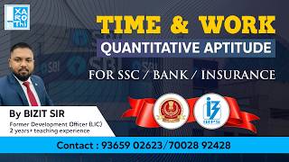 Time and Work Made Easy | ADRE | SLPRB | SSC | Banking Quant
