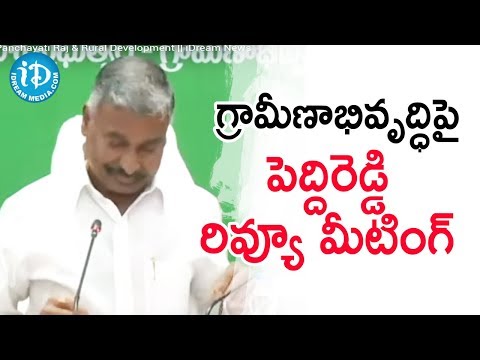 AP Minister Peddireddy Review Meeting on Panchayati Raj & Rural Development || iDream News