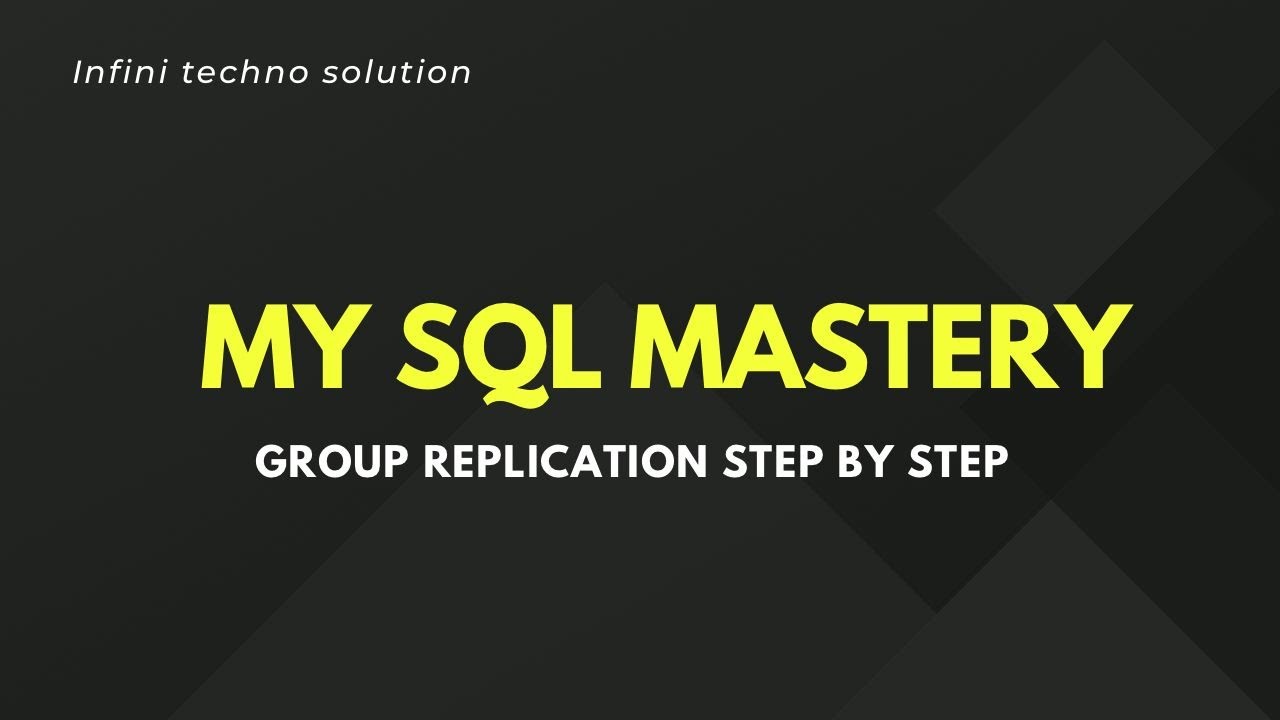 MySQL Multi-Master Group Replication | Step-by-Step Setup Guide - YouTube