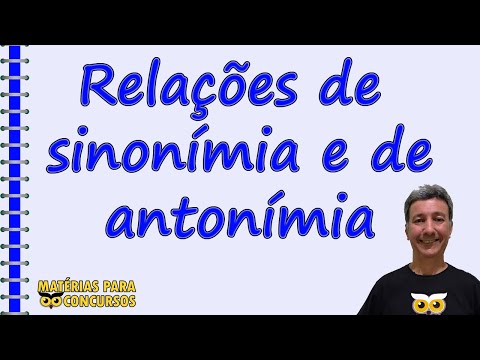 Relações de sinonímia e antonímia