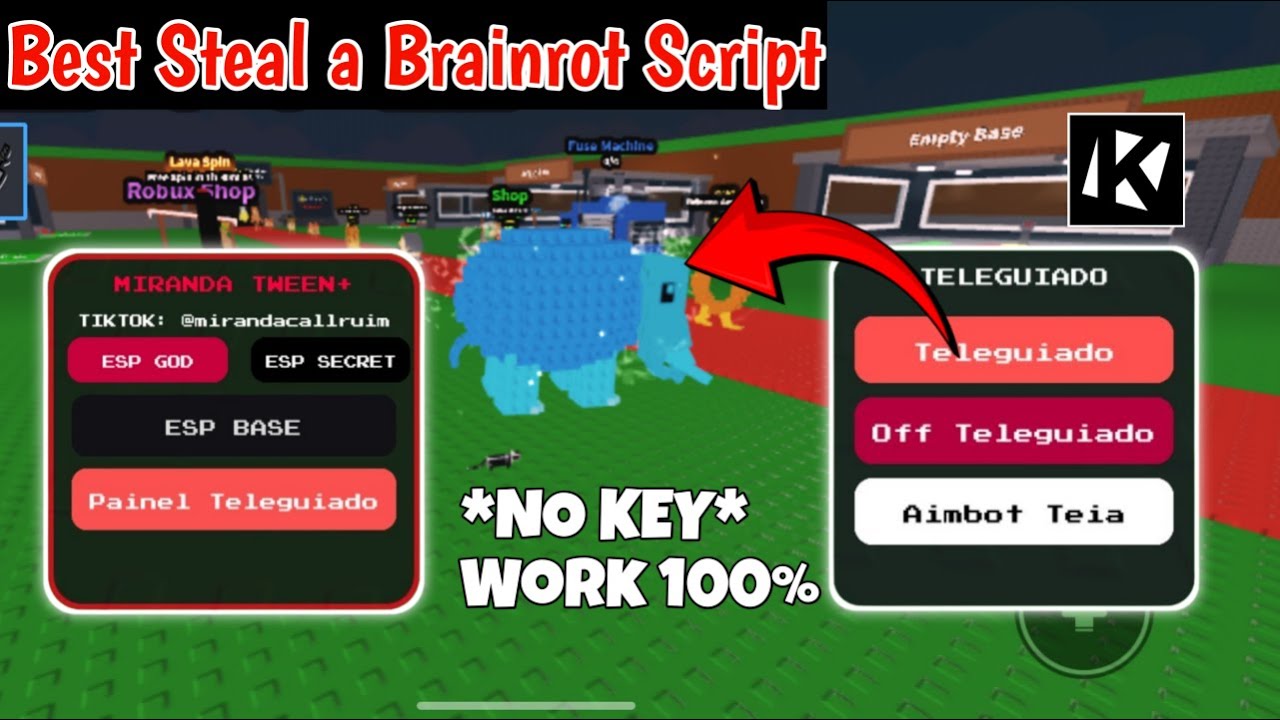 [🚀NEW] Steal a Brainrot Script Roblox | Instant steal + speed + esp + tween to base *NO KEY*