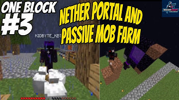 One block Skyblock Tamil #3 (Nether Portal & 🐄🐄🐏Farm) || தமிழ் || WizardCraft TamilGaming