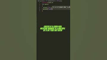 Check if a non negative number Is a Multiple of 3 or 7 but not both IN C