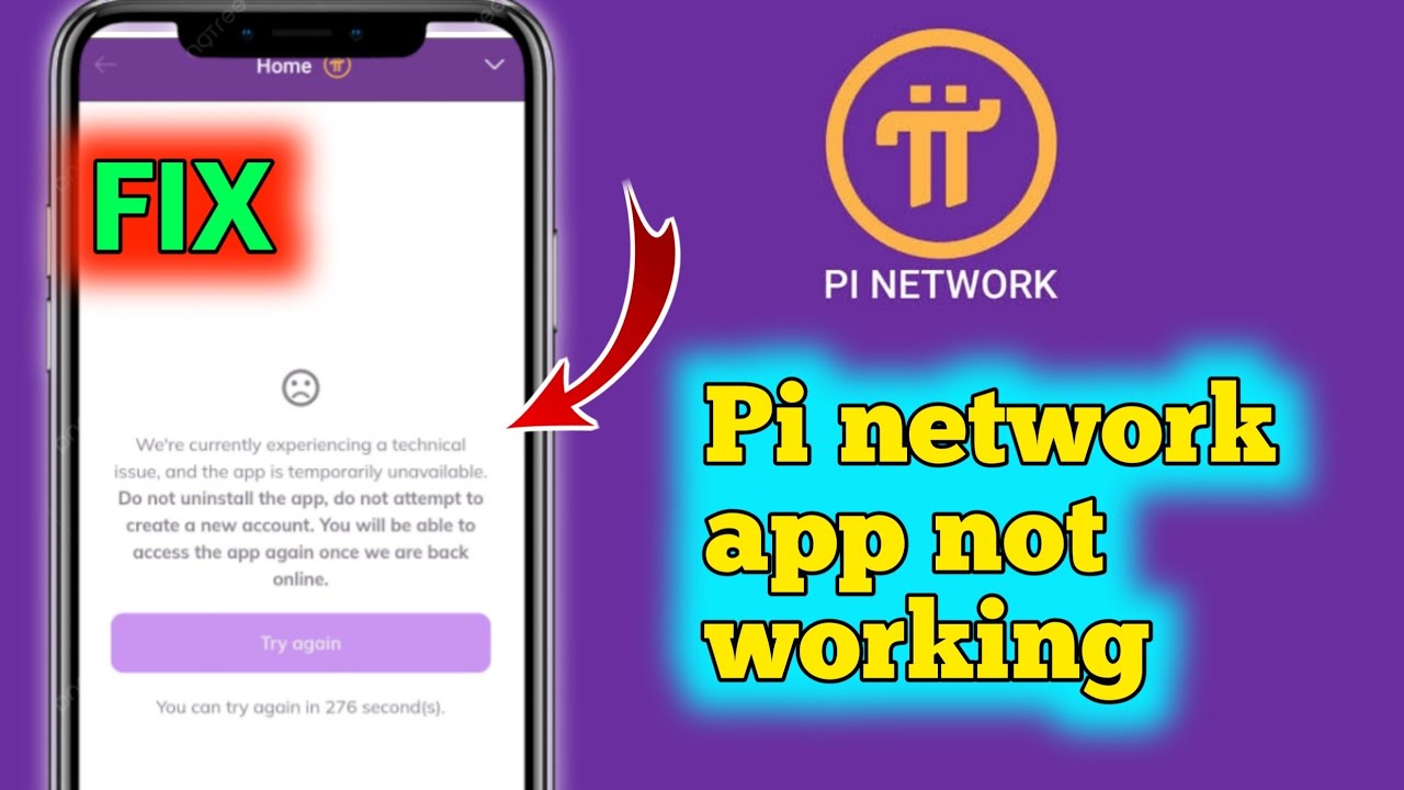 How to Fix Pi app not working | We're currently experiencing a ...