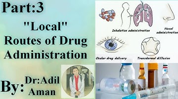 Local Routes Of Drug Administration (part-3)