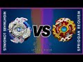 Rematch  nightmare longinusds vs spriggan requiem0zt  on real life beyblade stadium