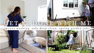Get It Done With Me | satisfying power washing, deep cleaning sofa, garden odd jobs by Living the life you love 19,397 views 10 months ago 27 minutes