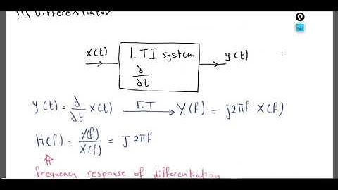 10. LTI systems continue and Low pass and high pass filters